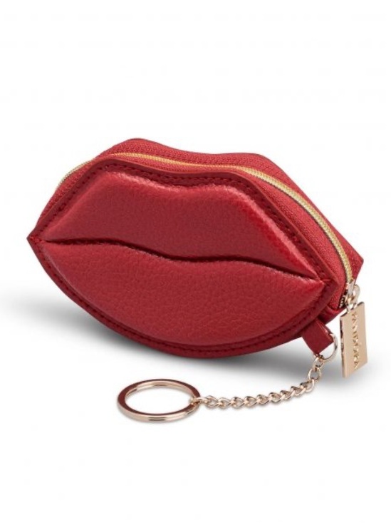 Pandora Accessories - Pandora Kiss More Lips Coin Purse Keychain Red Leather Collectible